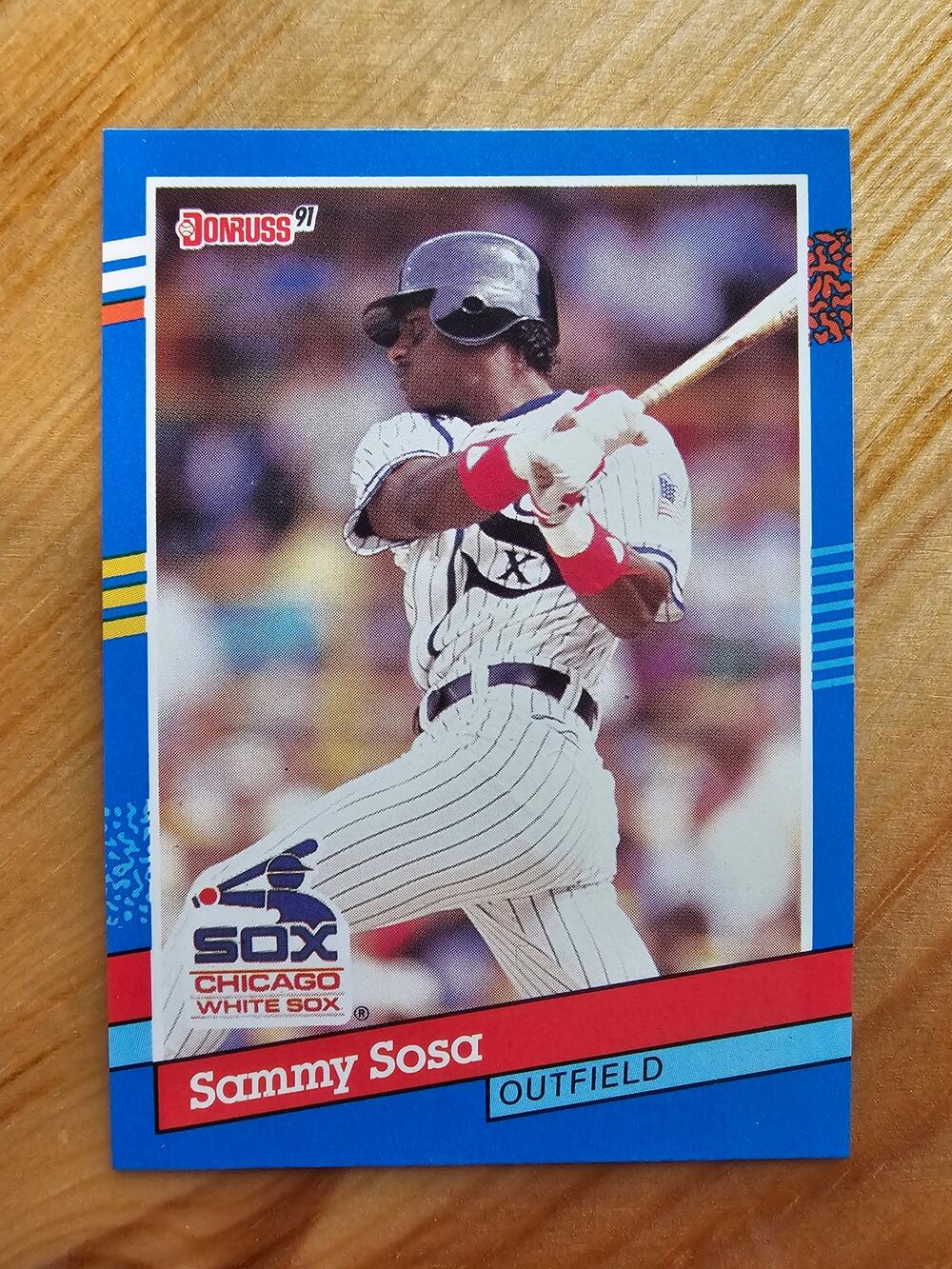 1991 Donruss #147 Sammy Sosa - White Sox-Freshly Pulled - Error, wrong birthday